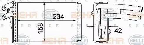 HELLA 8FH 351 045-101 - Теплообмінник, опалення салону avtolavka.club