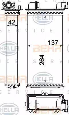 HELLA 8FH 351 000-531 - Теплообмінник, опалення салону avtolavka.club