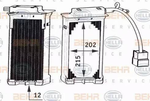 HELLA 8FH 351 311-251 - Теплообмінник, опалення салону avtolavka.club