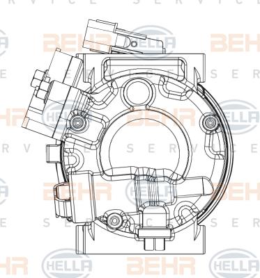 HELLA 8FK 351 008-051 - Компресор, кондиціонер avtolavka.club