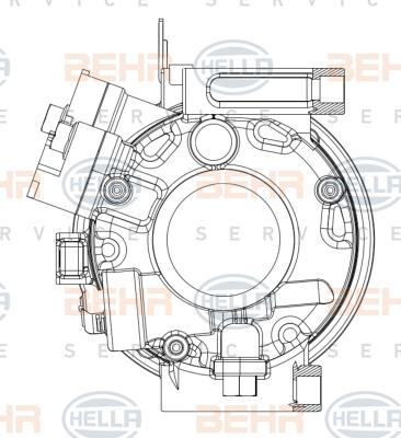 HELLA 8FK 351 008-071 - Компресор, кондиціонер avtolavka.club