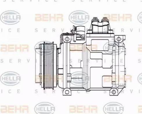 HELLA 8FK 351 110-131 - Компресор, кондиціонер avtolavka.club