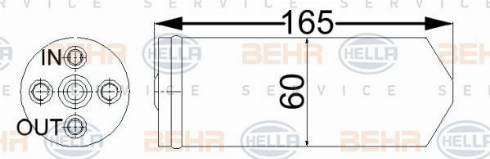 HELLA 8FT 351 192-614 - Осушувач, кондиціонер avtolavka.club