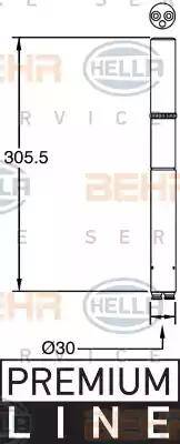 HELLA 8FT 351 335-141 - Осушувач, кондиціонер avtolavka.club