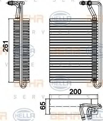 HELLA 8FV 351 330-504 - Випарник, кондиціонер avtolavka.club