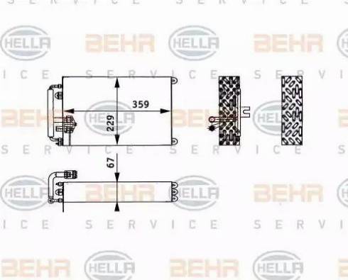 HELLA 8FV 351 330-141 - Випарник, кондиціонер avtolavka.club