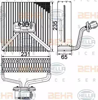 HELLA 8FV 351 330-151 - Випарник, кондиціонер avtolavka.club