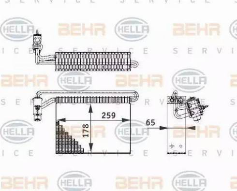 HELLA 8FV 351 210-721 - Випарник, кондиціонер avtolavka.club