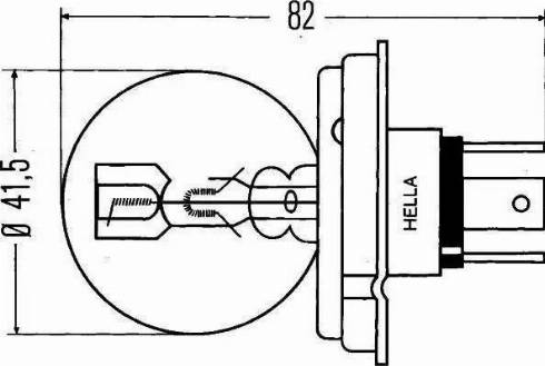 HELLA 8GD 002 088-251 - Лампа розжарювання, основна фара avtolavka.club