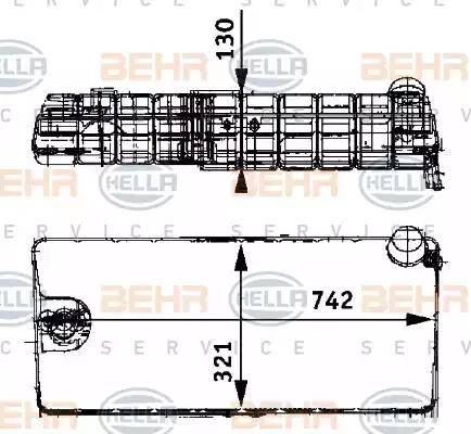 HELLA 8MA 376 705-231 - Компенсаційний бак, охолоджуюча рідина avtolavka.club