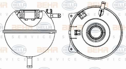 HELLA 8MA 376 702-484 - Компенсаційний бак, охолоджуюча рідина avtolavka.club