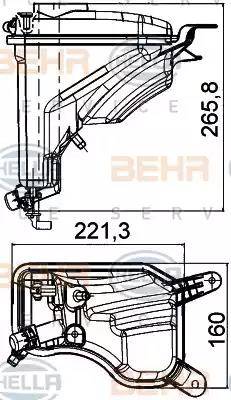 HELLA 8MA 376 789-751 - Компенсаційний бак, охолоджуюча рідина avtolavka.club