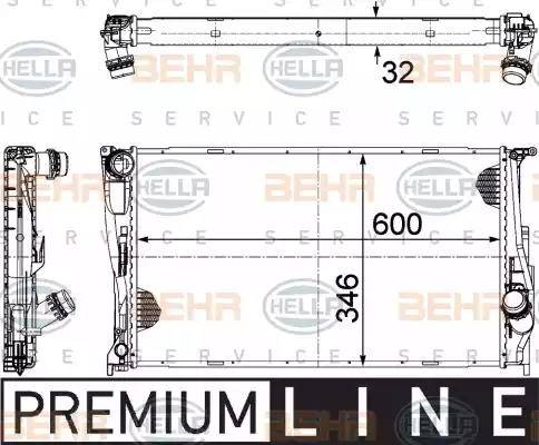 HELLA 8MK 376 754-021 - Радіатор, охолодження двигуна avtolavka.club