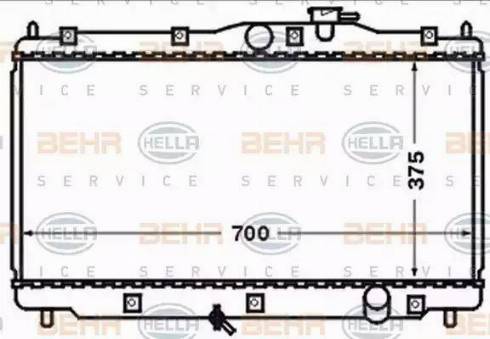 HELLA 8MK 376 768-231 - Радіатор, охолодження двигуна avtolavka.club