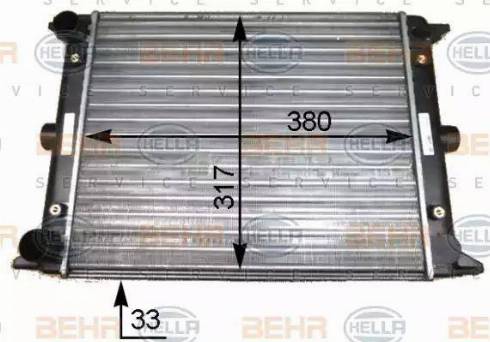 HELLA 8MK 376 715-211 - Радіатор, охолодження двигуна avtolavka.club