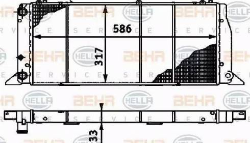 HELLA 8MK 376 715-271 - Радіатор, охолодження двигуна avtolavka.club