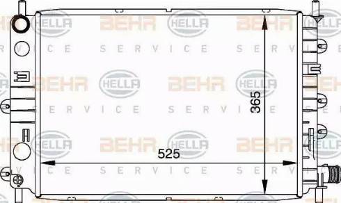 HELLA 8MK 376 716-041 - Радіатор, охолодження двигуна avtolavka.club