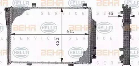 HELLA 8MK 376 710-351 - Радіатор, охолодження двигуна avtolavka.club