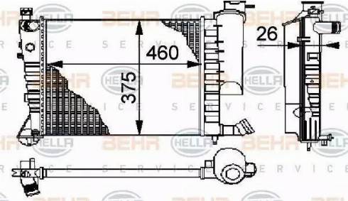 HELLA 8MK 376 710-251 - Радіатор, охолодження двигуна avtolavka.club