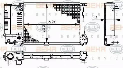 HELLA 8MK 376 711-671 - Радіатор, охолодження двигуна avtolavka.club