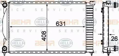 HELLA 8MK 376 781-001 - Радіатор, охолодження двигуна avtolavka.club