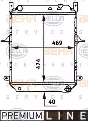 HELLA 8MK 376 722-121 - Радіатор, охолодження двигуна avtolavka.club