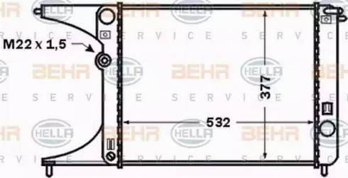 HELLA 8MK 376 771-251 - Радіатор, охолодження двигуна avtolavka.club