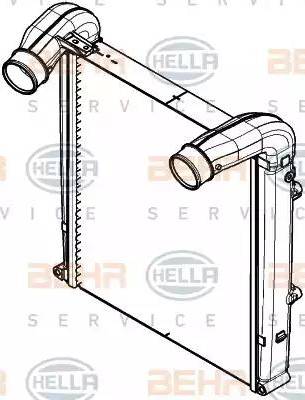 HELLA 8ML 376 908-071 - Интеркулер avtolavka.club