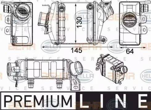 HELLA 8ML 376 910-191 - Интеркулер avtolavka.club