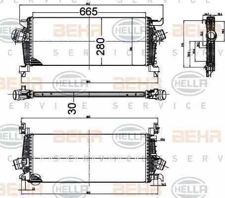 HELLA 8ML 376 988-414 - Интеркулер avtolavka.club