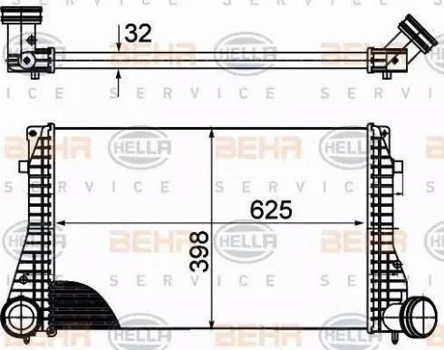 HELLA 8ML 376 988-004 - Интеркулер avtolavka.club