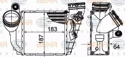 HELLA 8ML 376 988-034 - Интеркулер avtolavka.club