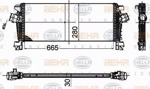 HELLA 8ML 376 988-354 - Интеркулер avtolavka.club