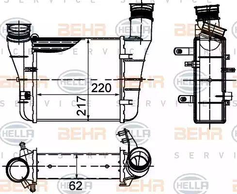 HELLA 8ML 376 899-121 - Интеркулер avtolavka.club