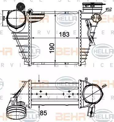 HELLA 8ML 376 760-594 - Интеркулер avtolavka.club