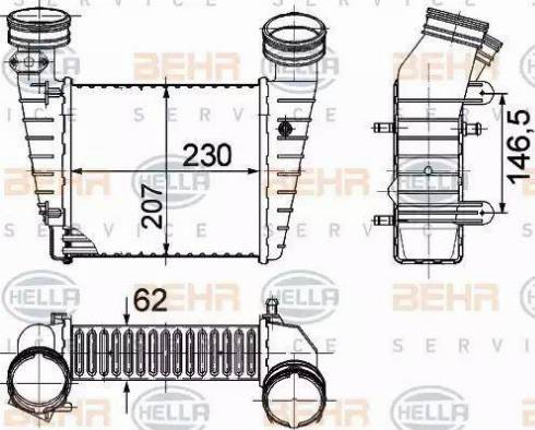 HELLA 8ML 376 776-611 - Интеркулер avtolavka.club