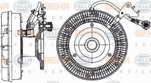 HELLA 8MV 376 906-711 - Зчеплення, вентилятор радіатора avtolavka.club