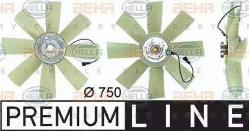 HELLA 8MV 376 731-481 - Вентилятор, охолодження двигуна avtolavka.club