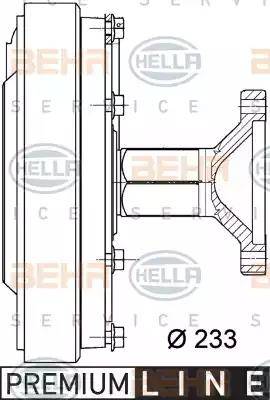 HELLA 8MV 376 728-761 - Зчеплення, вентилятор радіатора avtolavka.club