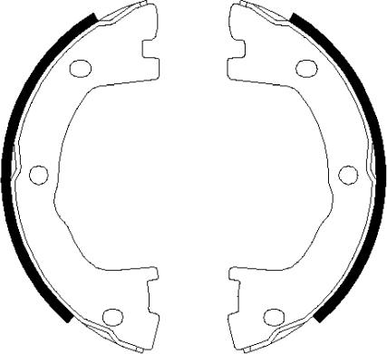 HELLA PAGID 8DA 355 050-501 - Комплект гальм, ручник, парковка avtolavka.club