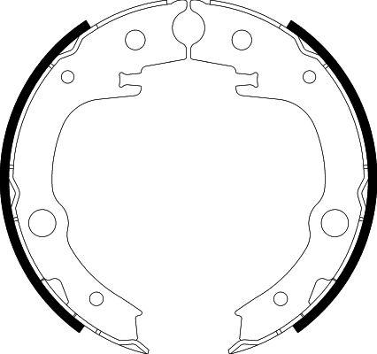 HELLA PAGID 8DA 355 050-651 - Комплект гальм, ручник, парковка avtolavka.club