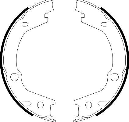 HELLA PAGID 8DA 355 050-061 - Комплект гальм, ручник, парковка avtolavka.club