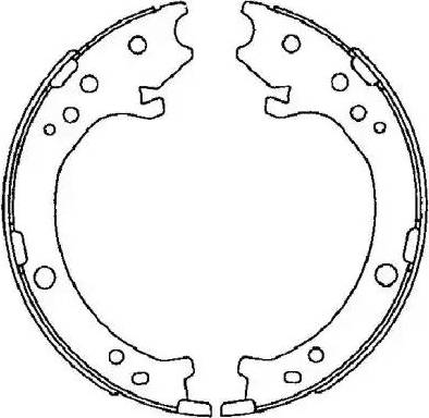 HELLA PAGID 8DA 355 050-841 - Комплект гальм, ручник, парковка avtolavka.club