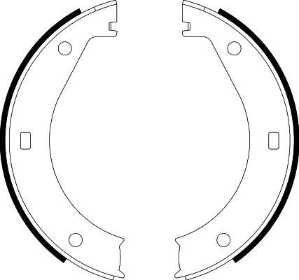 HELLA PAGID 8DA 355 050-311 - Комплект гальм, ручник, парковка avtolavka.club