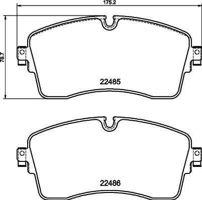 HELLA PAGID 8DB 355 040-361 - Гальмівні колодки, дискові гальма avtolavka.club