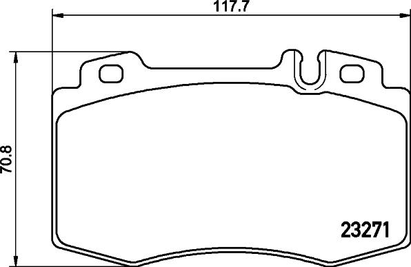 HELLA PAGID 8DB 355 043-121 - Гальмівні колодки, дискові гальма avtolavka.club