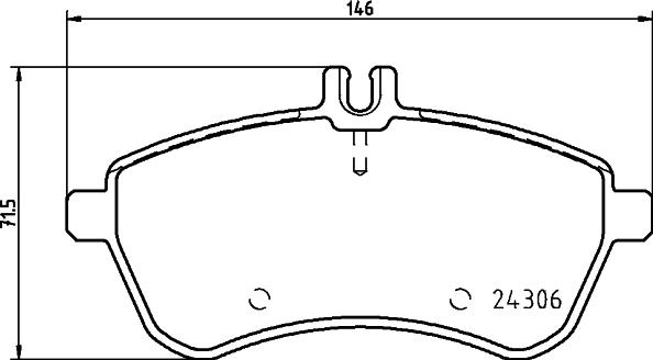 HELLA PAGID 8DB 355 043-261 - Гальмівні колодки, дискові гальма avtolavka.club