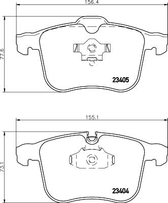 HELLA PAGID 8DB 355 009-431 - Гальмівні колодки, дискові гальма avtolavka.club