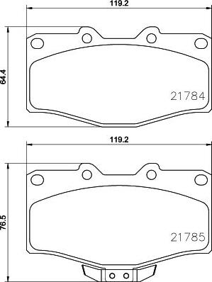 HELLA PAGID 8DB 355 009-471 - Гальмівні колодки, дискові гальма avtolavka.club