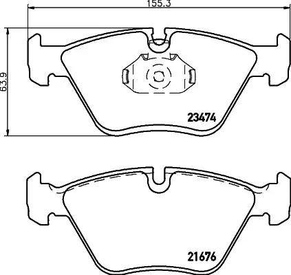 Akebono EUR946A - Гальмівні колодки, дискові гальма avtolavka.club